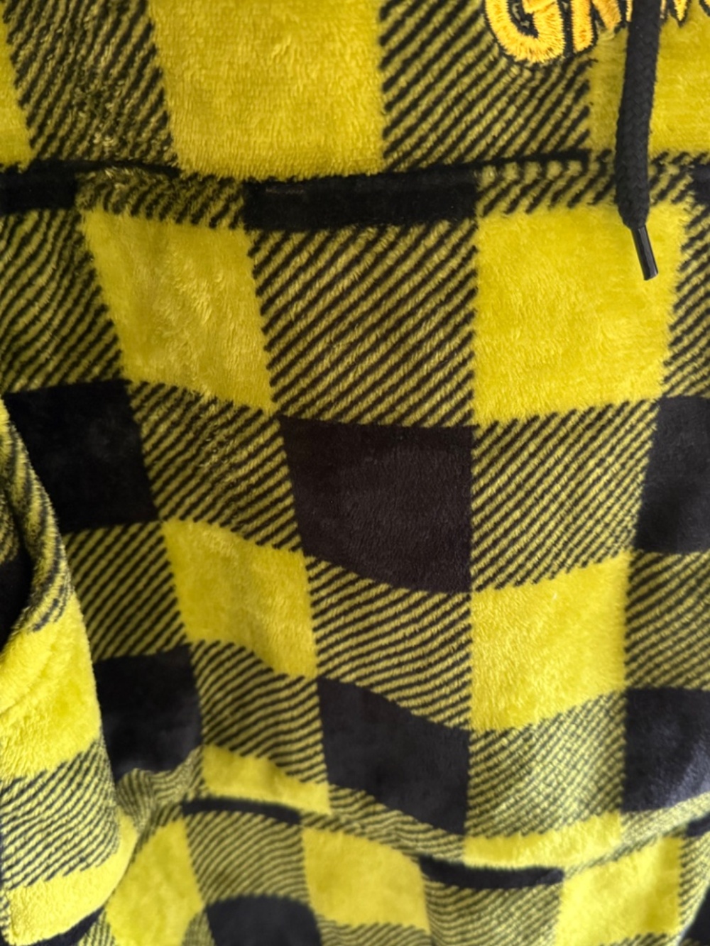 The Grinch Dr. Suess Womens Graphic Nightshirt with Hood Plaid Size Small Hoodie - Picture 5 of 5